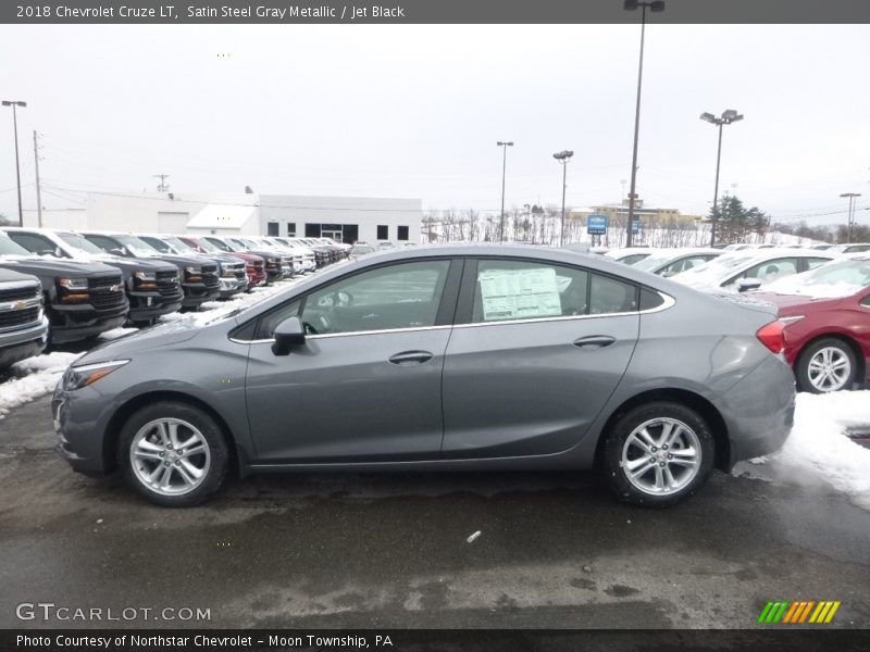Satin Steel Gray Metallic / Jet Black 2018 Chevrolet Cruze LT