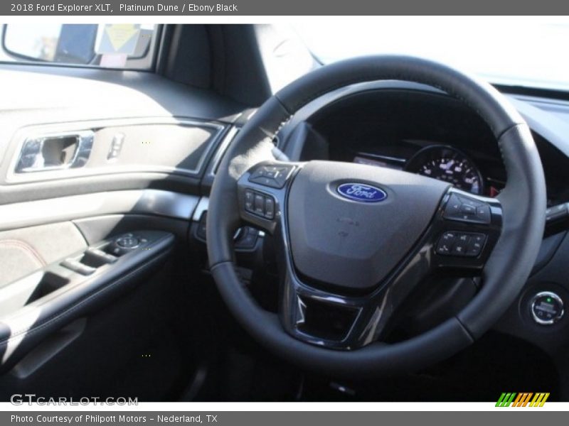 Platinum Dune / Ebony Black 2018 Ford Explorer XLT