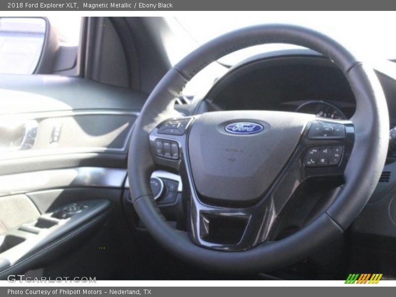 Magnetic Metallic / Ebony Black 2018 Ford Explorer XLT
