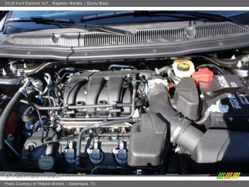 Magnetic Metallic / Ebony Black 2018 Ford Explorer XLT