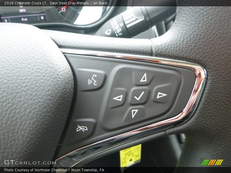 Satin Steel Gray Metallic / Jet Black 2018 Chevrolet Cruze LT