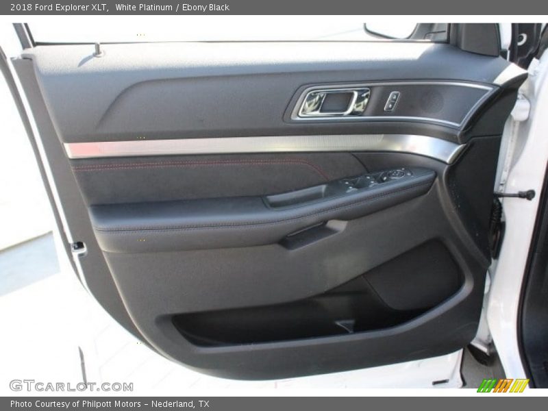 White Platinum / Ebony Black 2018 Ford Explorer XLT