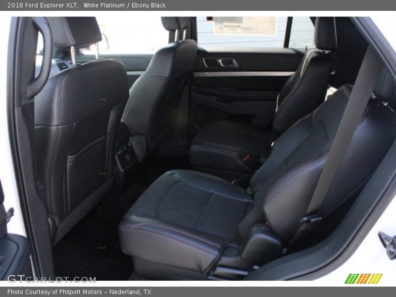 White Platinum / Ebony Black 2018 Ford Explorer XLT