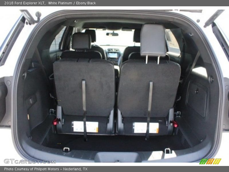 White Platinum / Ebony Black 2018 Ford Explorer XLT