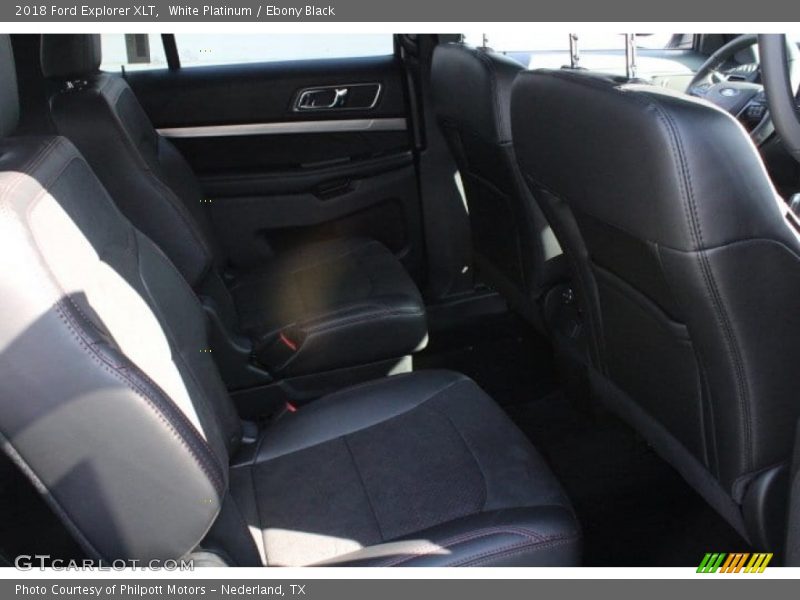 White Platinum / Ebony Black 2018 Ford Explorer XLT