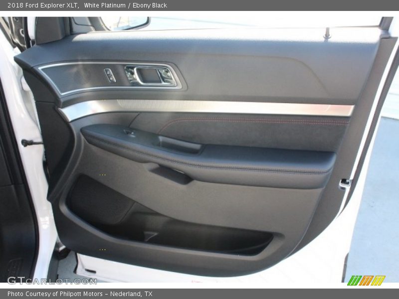 White Platinum / Ebony Black 2018 Ford Explorer XLT