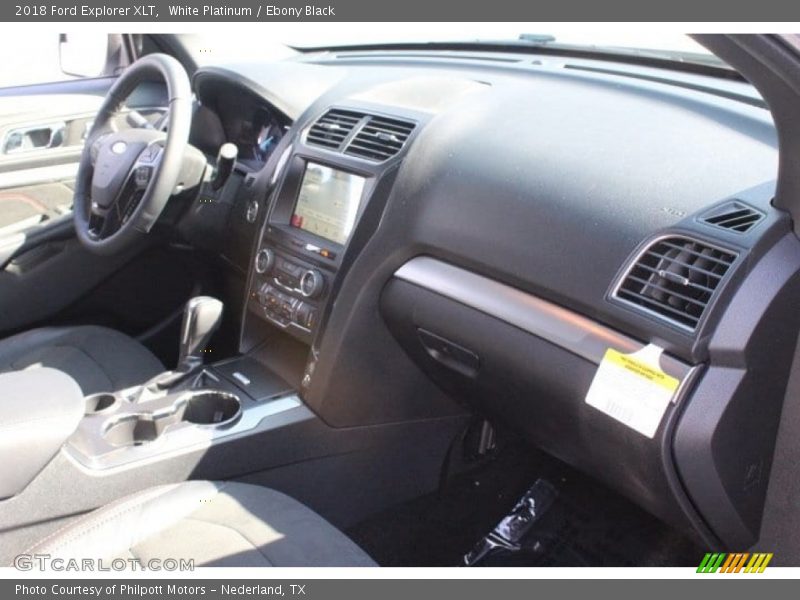 White Platinum / Ebony Black 2018 Ford Explorer XLT