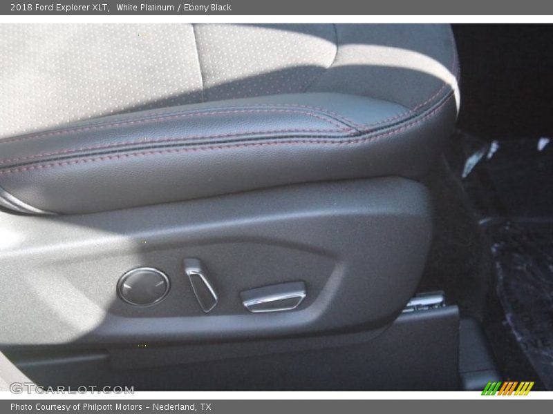 White Platinum / Ebony Black 2018 Ford Explorer XLT