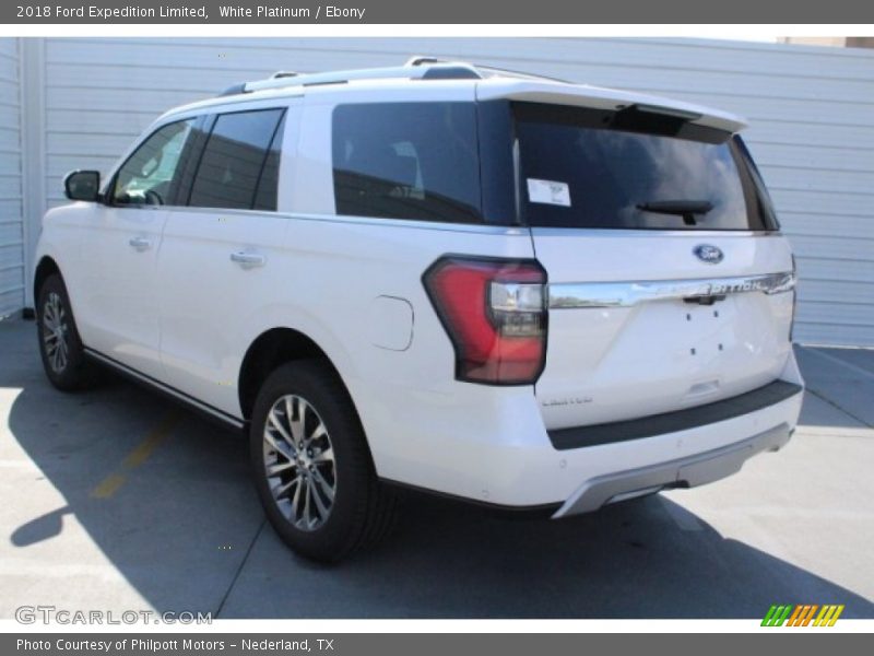 White Platinum / Ebony 2018 Ford Expedition Limited
