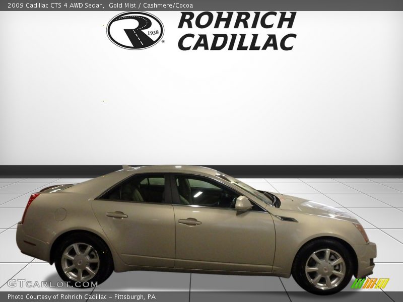 Gold Mist / Cashmere/Cocoa 2009 Cadillac CTS 4 AWD Sedan