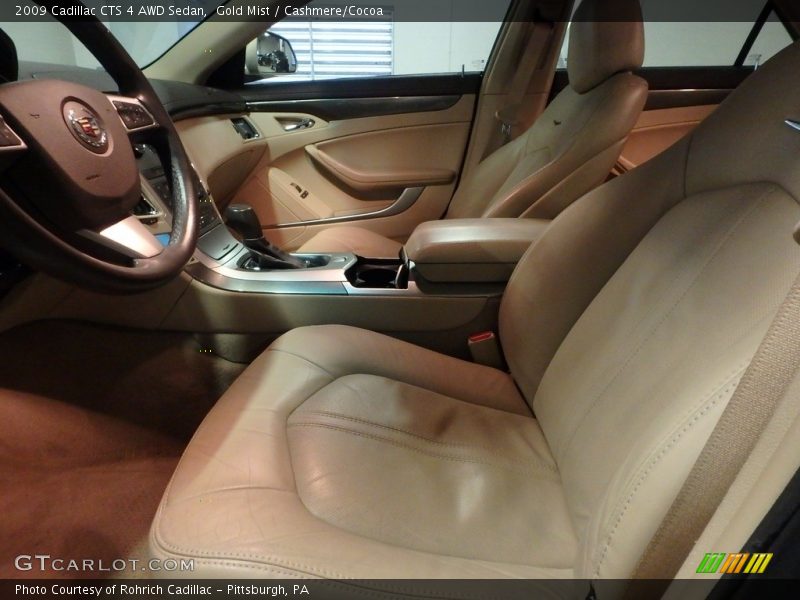 Gold Mist / Cashmere/Cocoa 2009 Cadillac CTS 4 AWD Sedan