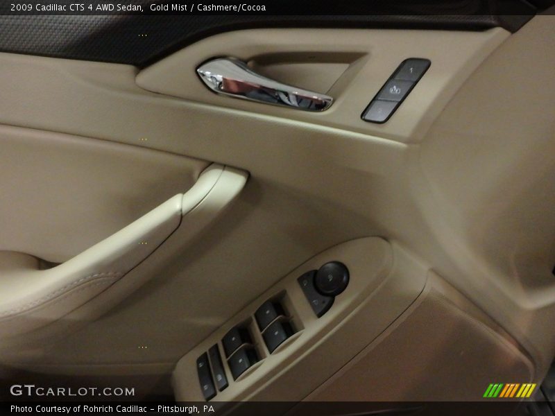 Gold Mist / Cashmere/Cocoa 2009 Cadillac CTS 4 AWD Sedan