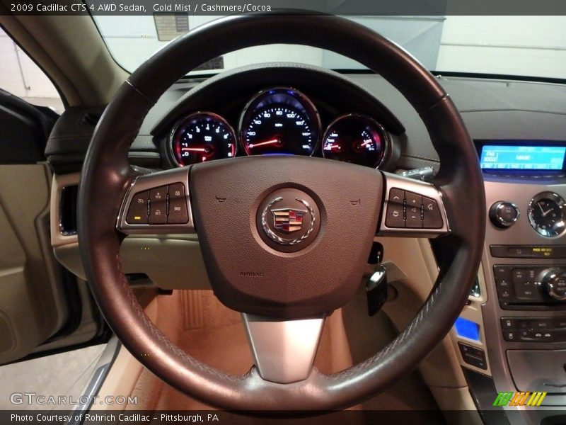 Gold Mist / Cashmere/Cocoa 2009 Cadillac CTS 4 AWD Sedan