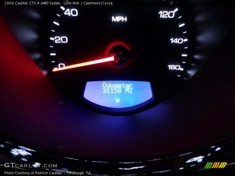 Gold Mist / Cashmere/Cocoa 2009 Cadillac CTS 4 AWD Sedan