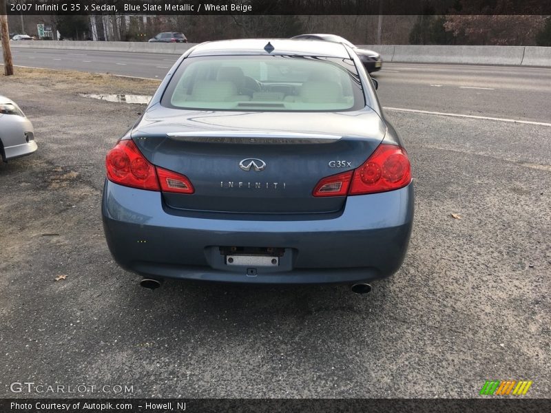Blue Slate Metallic / Wheat Beige 2007 Infiniti G 35 x Sedan