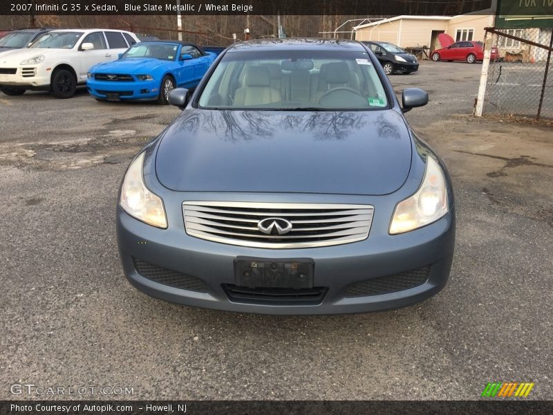 Blue Slate Metallic / Wheat Beige 2007 Infiniti G 35 x Sedan