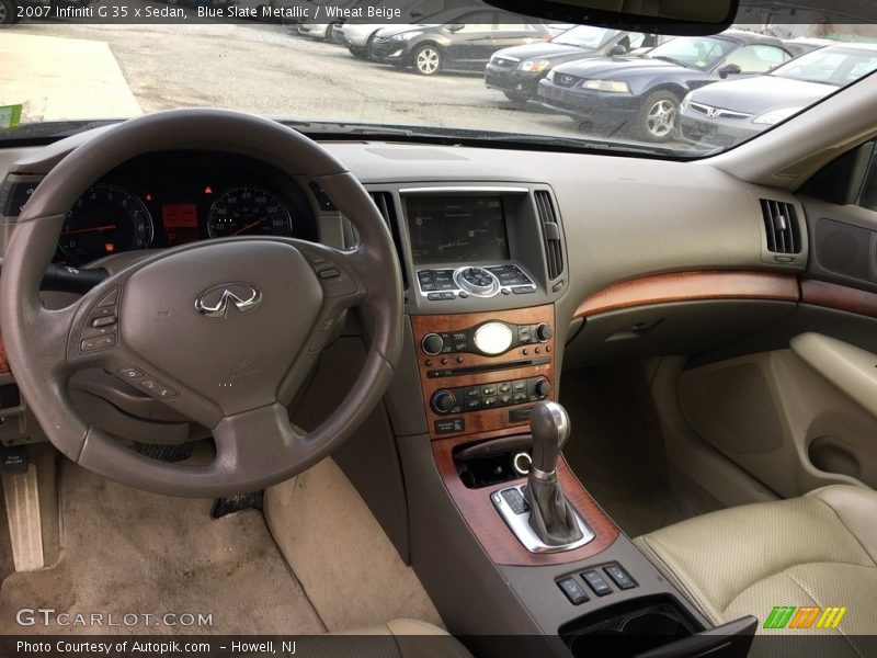 Blue Slate Metallic / Wheat Beige 2007 Infiniti G 35 x Sedan