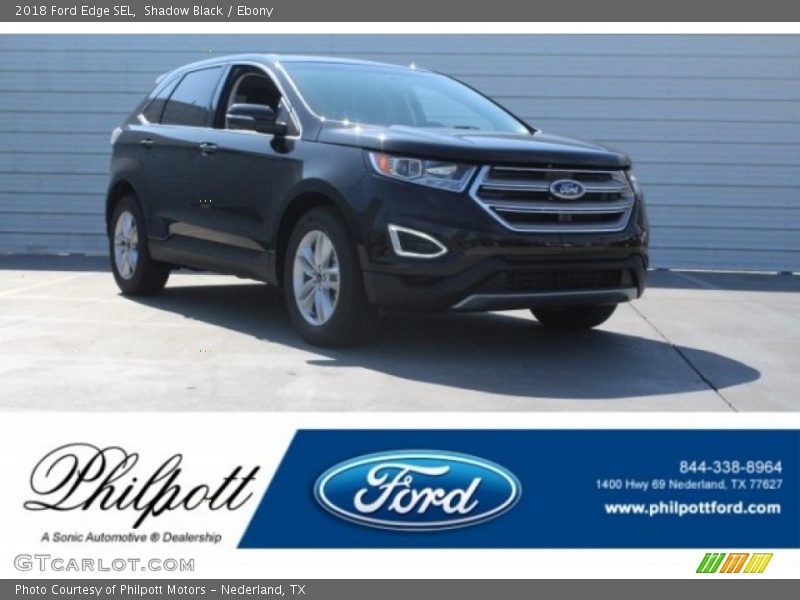 Shadow Black / Ebony 2018 Ford Edge SEL