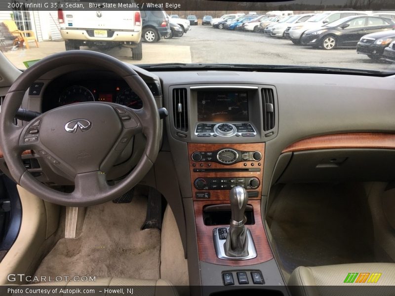 Blue Slate Metallic / Wheat Beige 2007 Infiniti G 35 x Sedan