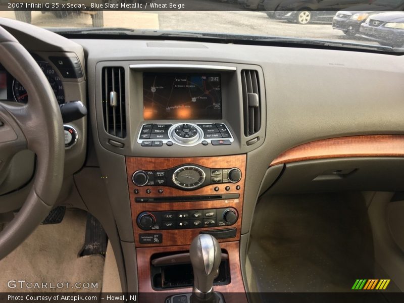 Blue Slate Metallic / Wheat Beige 2007 Infiniti G 35 x Sedan