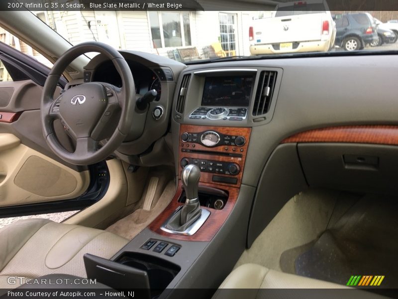 Blue Slate Metallic / Wheat Beige 2007 Infiniti G 35 x Sedan