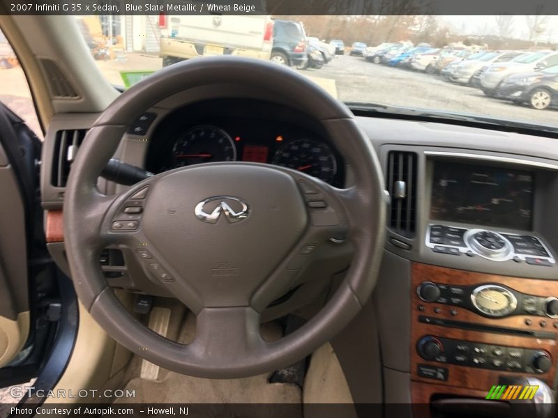 Blue Slate Metallic / Wheat Beige 2007 Infiniti G 35 x Sedan
