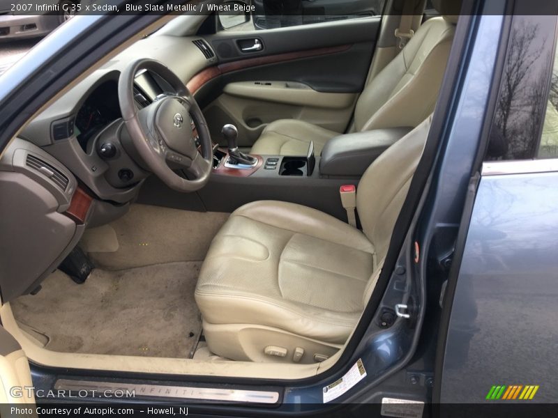 Blue Slate Metallic / Wheat Beige 2007 Infiniti G 35 x Sedan