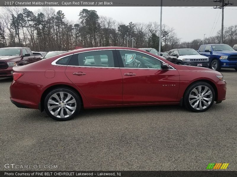 Cajun Red Tintcoat / Jet Black 2017 Chevrolet Malibu Premier