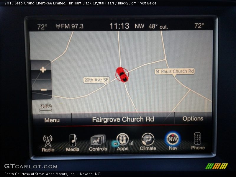 Brilliant Black Crystal Pearl / Black/Light Frost Beige 2015 Jeep Grand Cherokee Limited