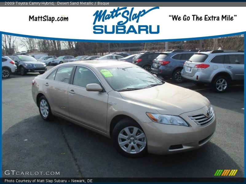 Desert Sand Metallic / Bisque 2009 Toyota Camry Hybrid