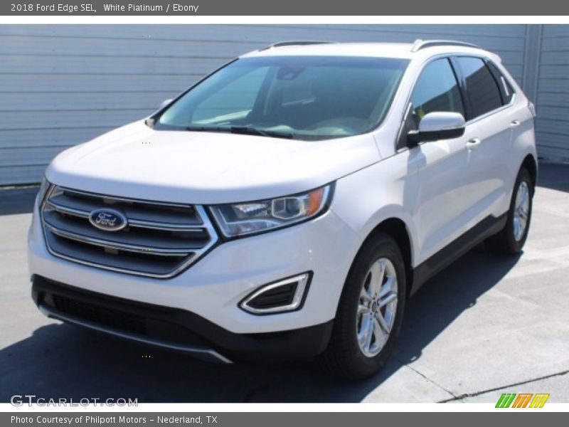 White Platinum / Ebony 2018 Ford Edge SEL