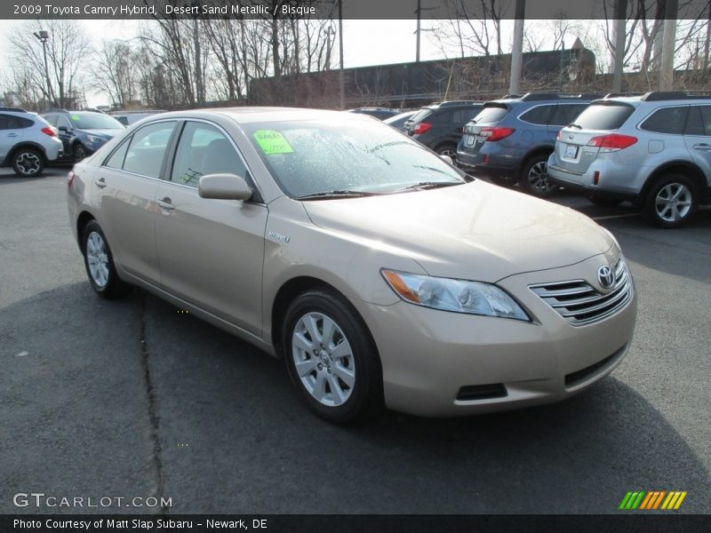 Desert Sand Metallic / Bisque 2009 Toyota Camry Hybrid