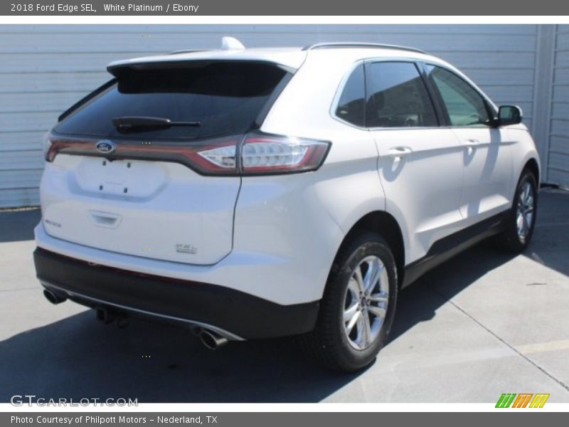 White Platinum / Ebony 2018 Ford Edge SEL