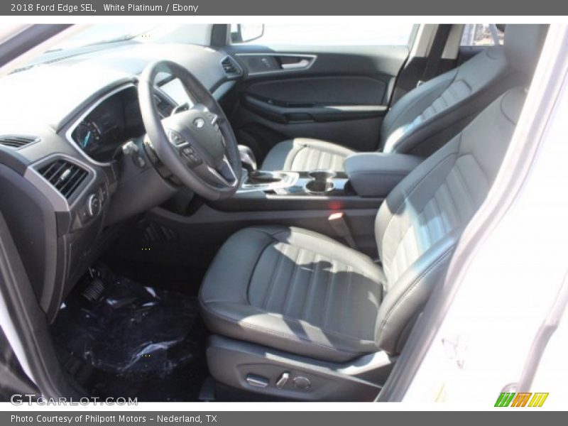 White Platinum / Ebony 2018 Ford Edge SEL