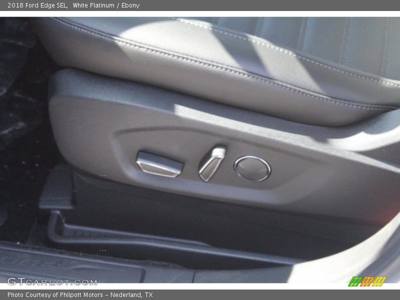 White Platinum / Ebony 2018 Ford Edge SEL