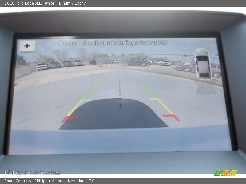 White Platinum / Ebony 2018 Ford Edge SEL