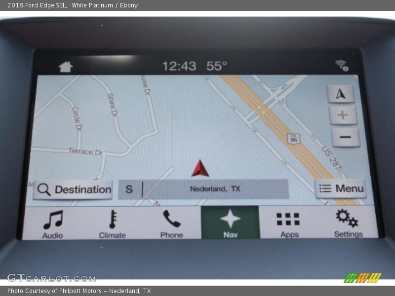 White Platinum / Ebony 2018 Ford Edge SEL