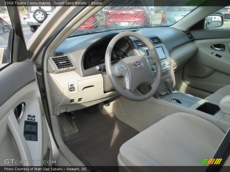 Desert Sand Metallic / Bisque 2009 Toyota Camry Hybrid