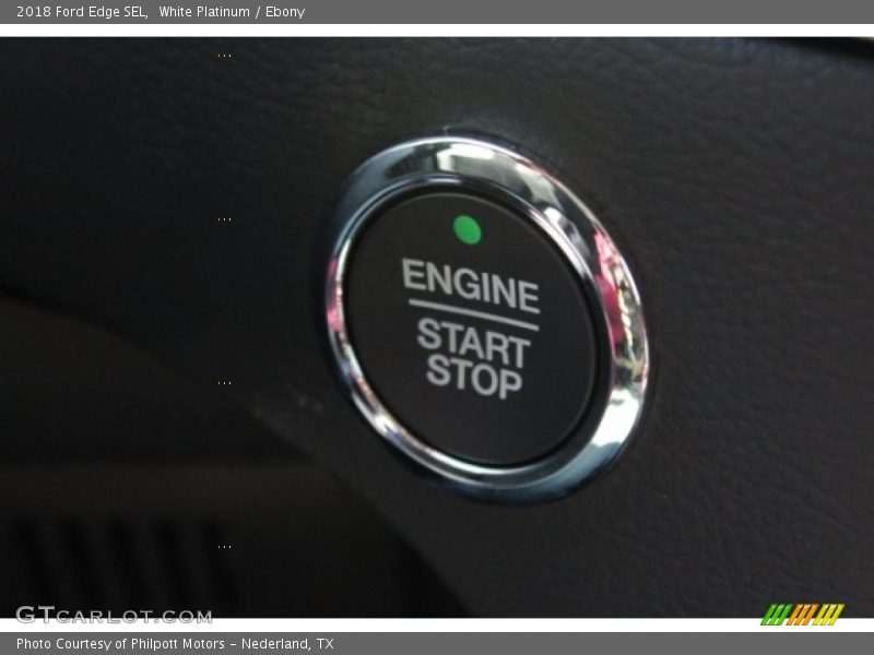 White Platinum / Ebony 2018 Ford Edge SEL