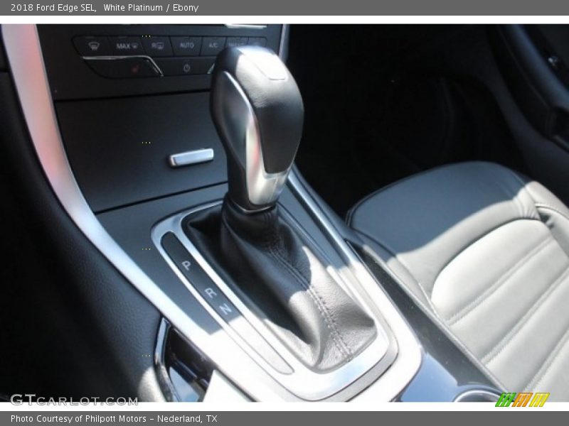White Platinum / Ebony 2018 Ford Edge SEL