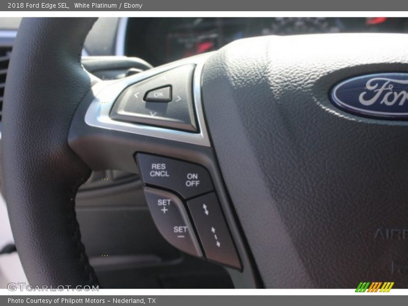 White Platinum / Ebony 2018 Ford Edge SEL