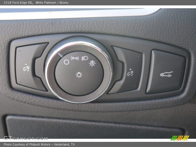 White Platinum / Ebony 2018 Ford Edge SEL