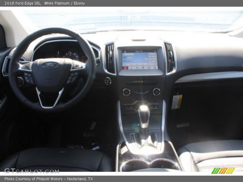 White Platinum / Ebony 2018 Ford Edge SEL