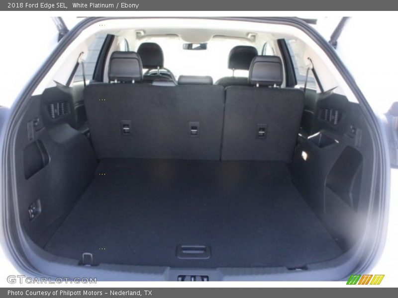 White Platinum / Ebony 2018 Ford Edge SEL