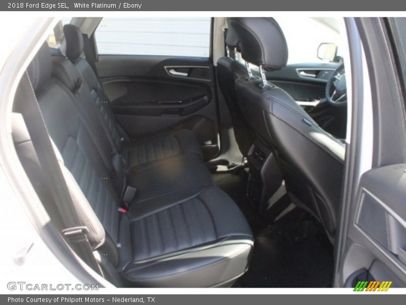 White Platinum / Ebony 2018 Ford Edge SEL