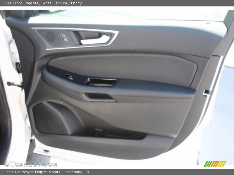 White Platinum / Ebony 2018 Ford Edge SEL
