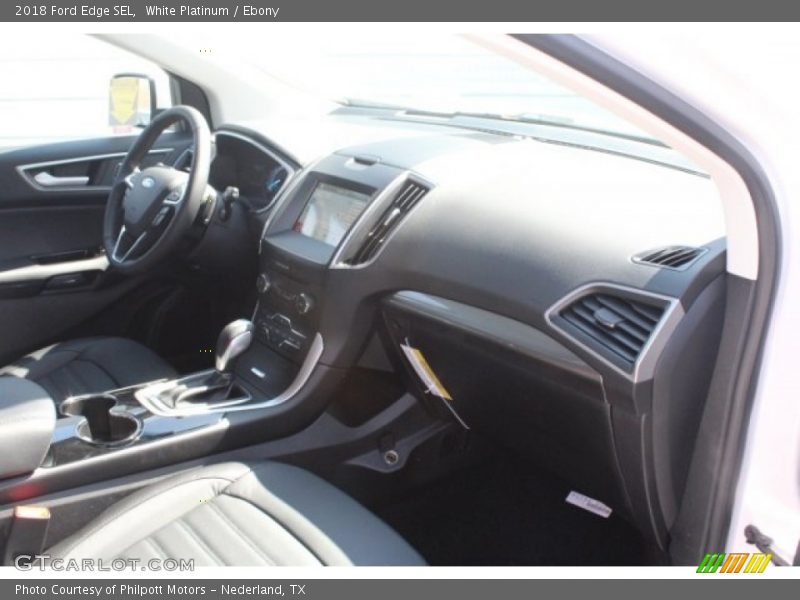 White Platinum / Ebony 2018 Ford Edge SEL