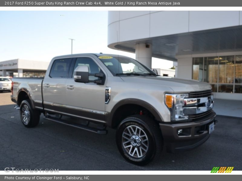 White Gold / King Ranch Mesa Antique Java 2017 Ford F250 Super Duty King Ranch Crew Cab 4x4