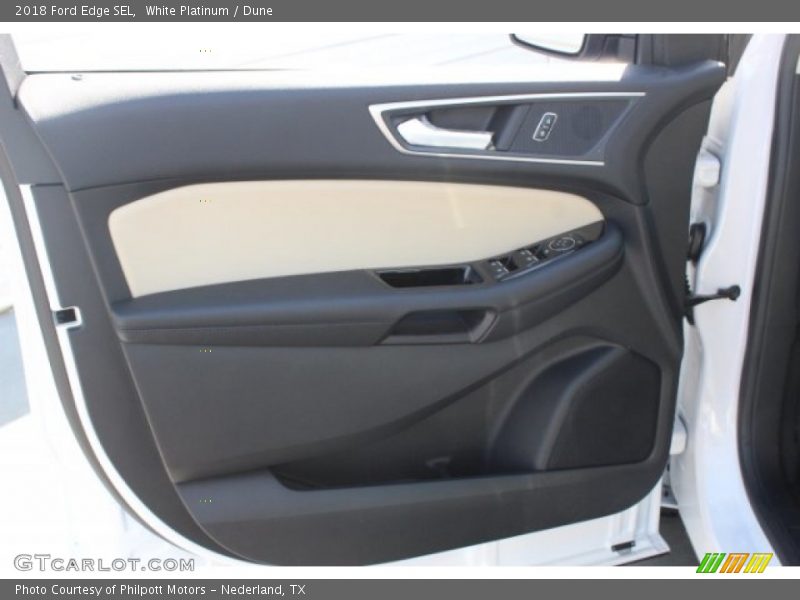White Platinum / Dune 2018 Ford Edge SEL