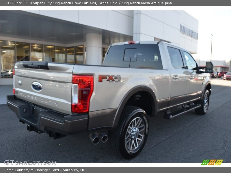White Gold / King Ranch Mesa Antique Java 2017 Ford F250 Super Duty King Ranch Crew Cab 4x4
